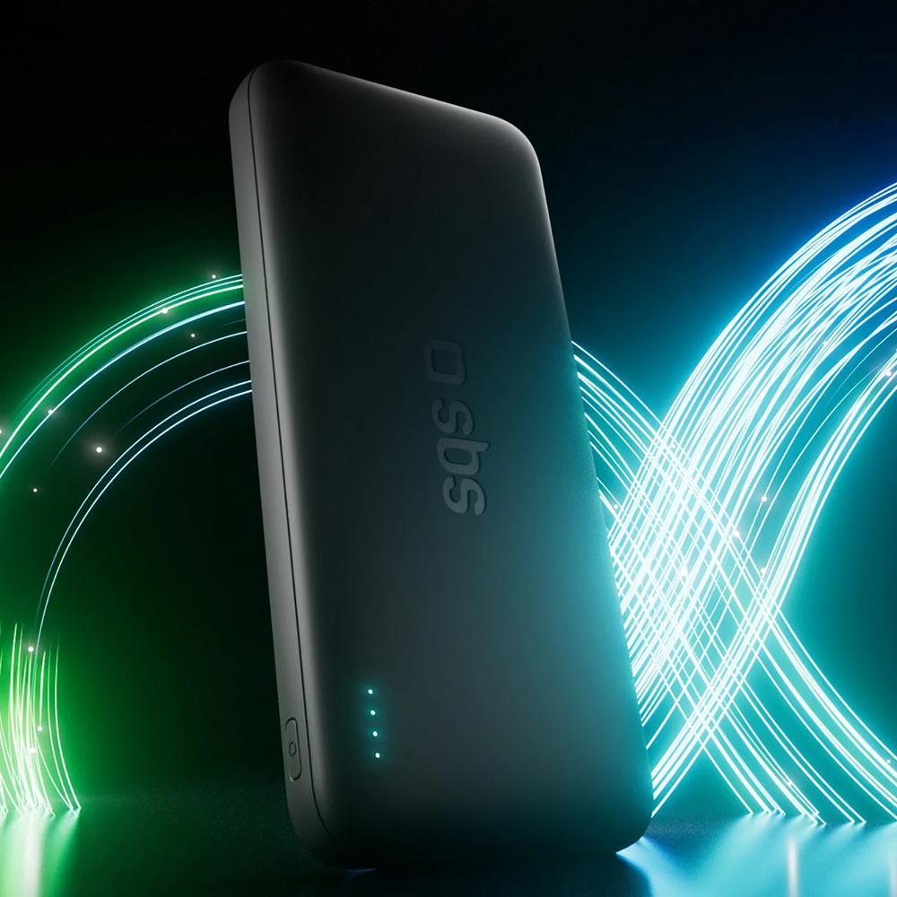 SBS Infinity Power Bank 10000mAh 10W LiFePo₄, Black