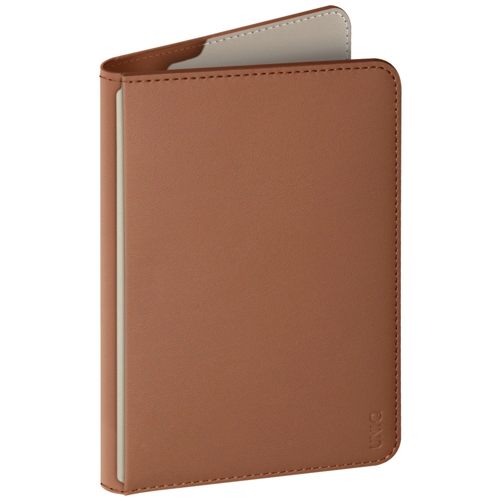Uniq Belmont Passport Case with Apple Find My and RFID Blocking, Beige