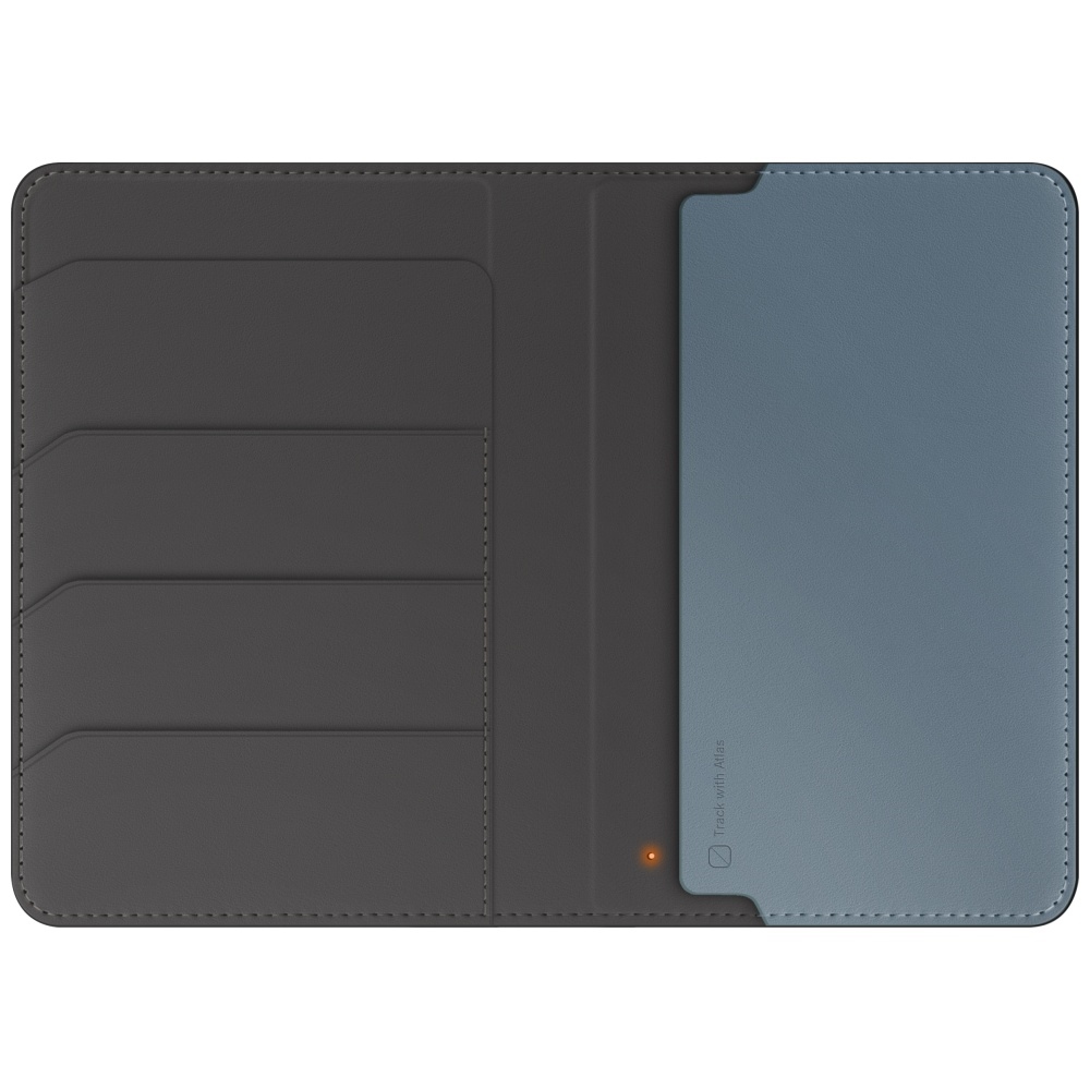 Uniq Belmont Passport Case with Apple Find My and RFID Blocking, Blue