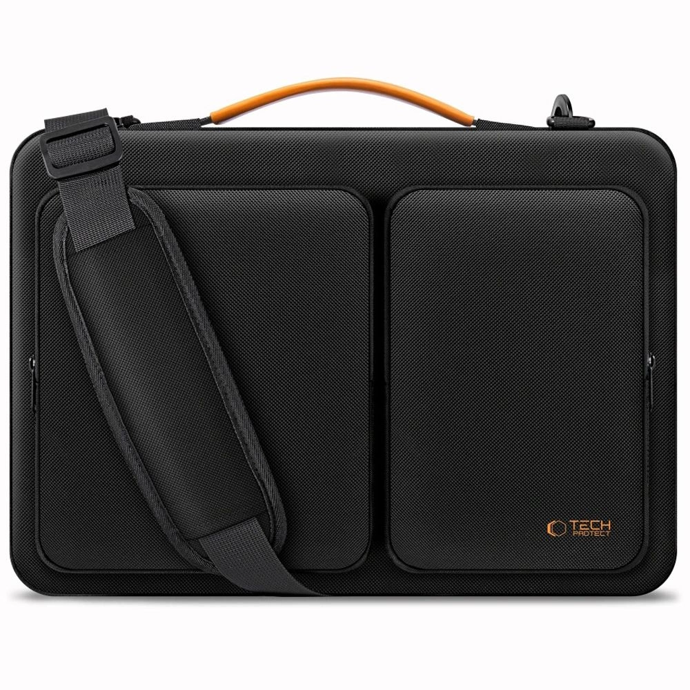Tech-Protect Defender Bag Laptop 13-14 - Black and Orange