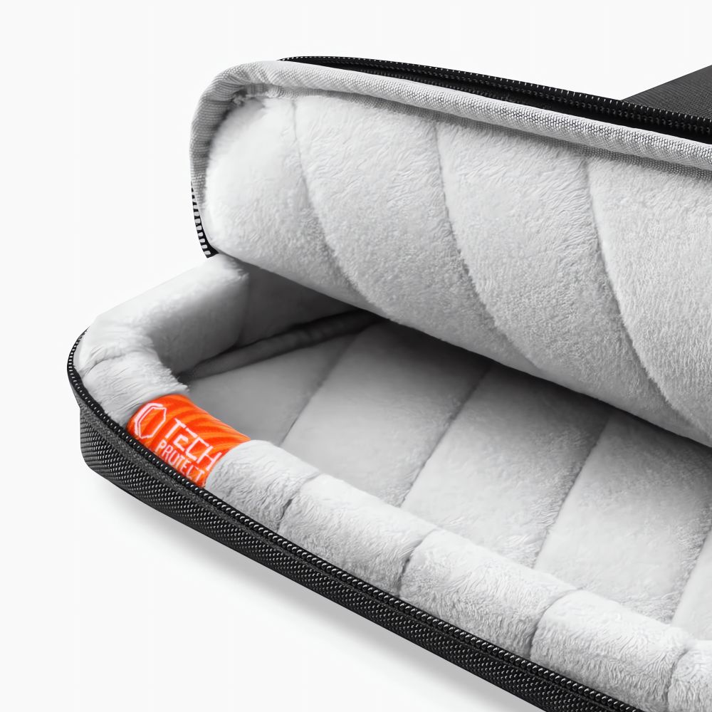 Tech-Protect Defender Bag for Laptop 13-14\", Black/Orange