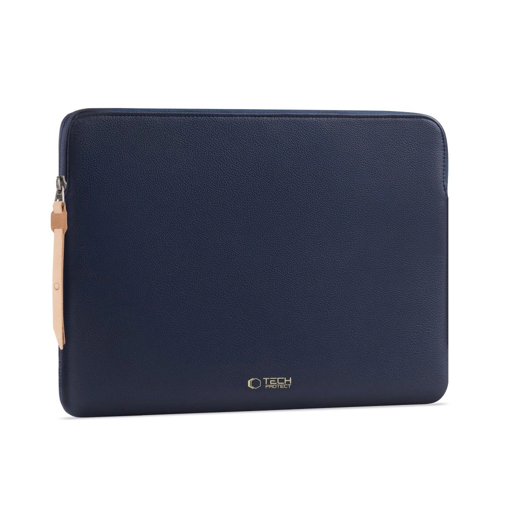 Tech-Protect Fleece Laptop Sleeve 15-16\", Navy Blue