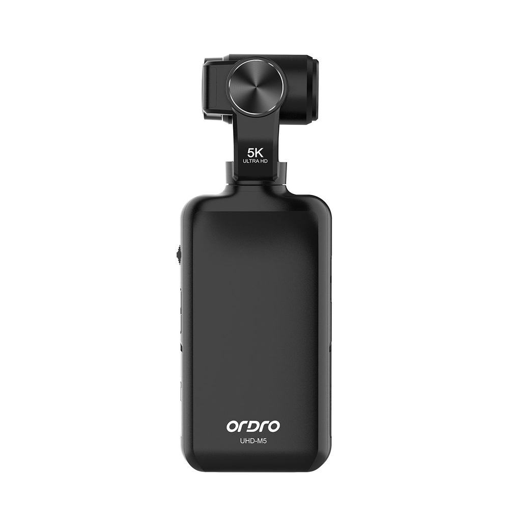 Ordro Pocket M5 3-Axis Gimbal Camera, 5K, Black