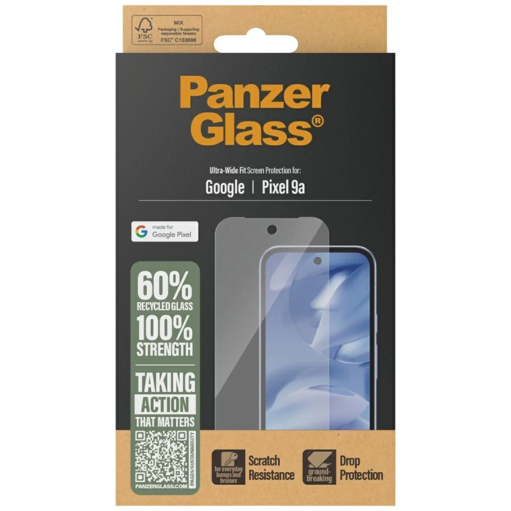 PanzerGlass Ultra-Wide Fit Tempered Glass Google Pixel 9a 5G