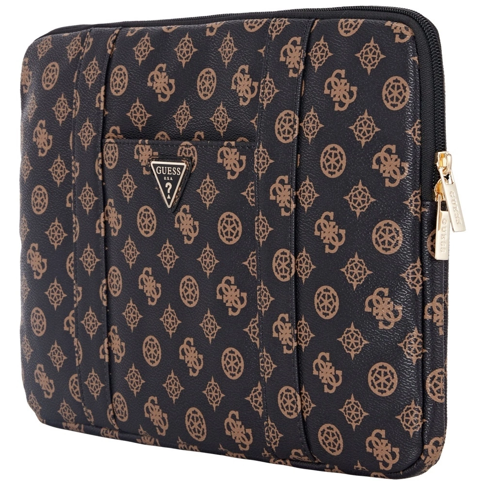Сумка для ноутбука Guess Sleeve Peony Pocket Triangle 14\" - черная