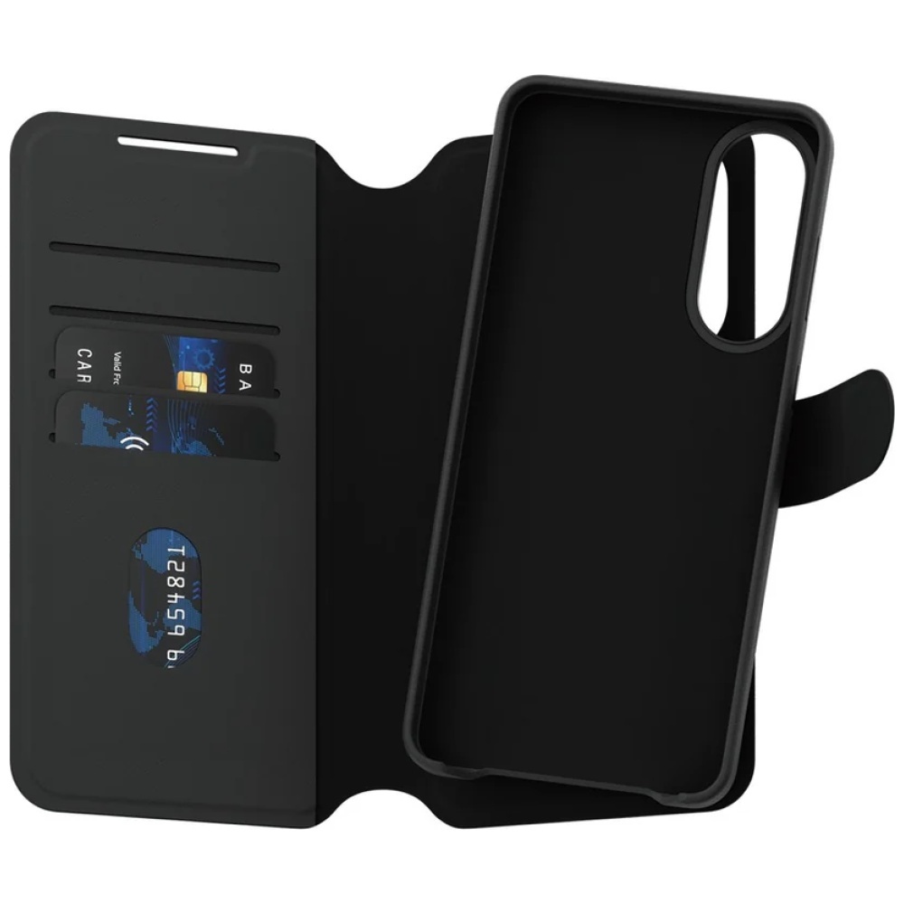 PanzerGlass CARE Feature Tango 2in1 Wallet Case for Samsung Galaxy S25 Edge, Black