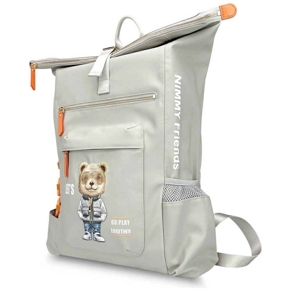 Nimmy Cool&Cute 2.0 Bear Laptop Backpack - Gray