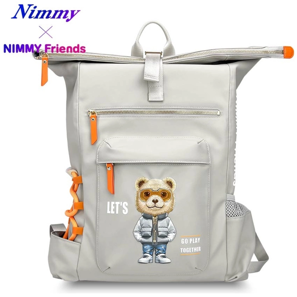 Nimmy Cool&Cute 2.0 Bear Laptop Backpack - Gray