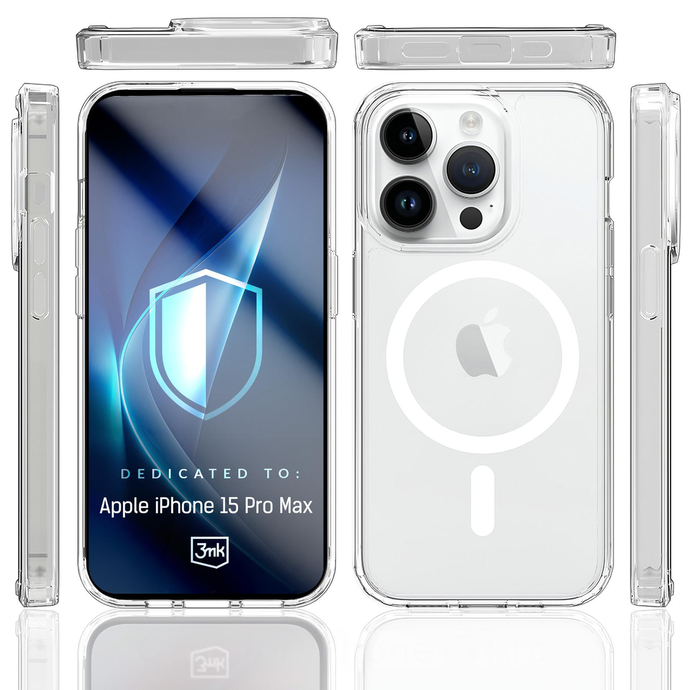 3mk Armor MagCase for iPhone 15 Pro Max, Transparent