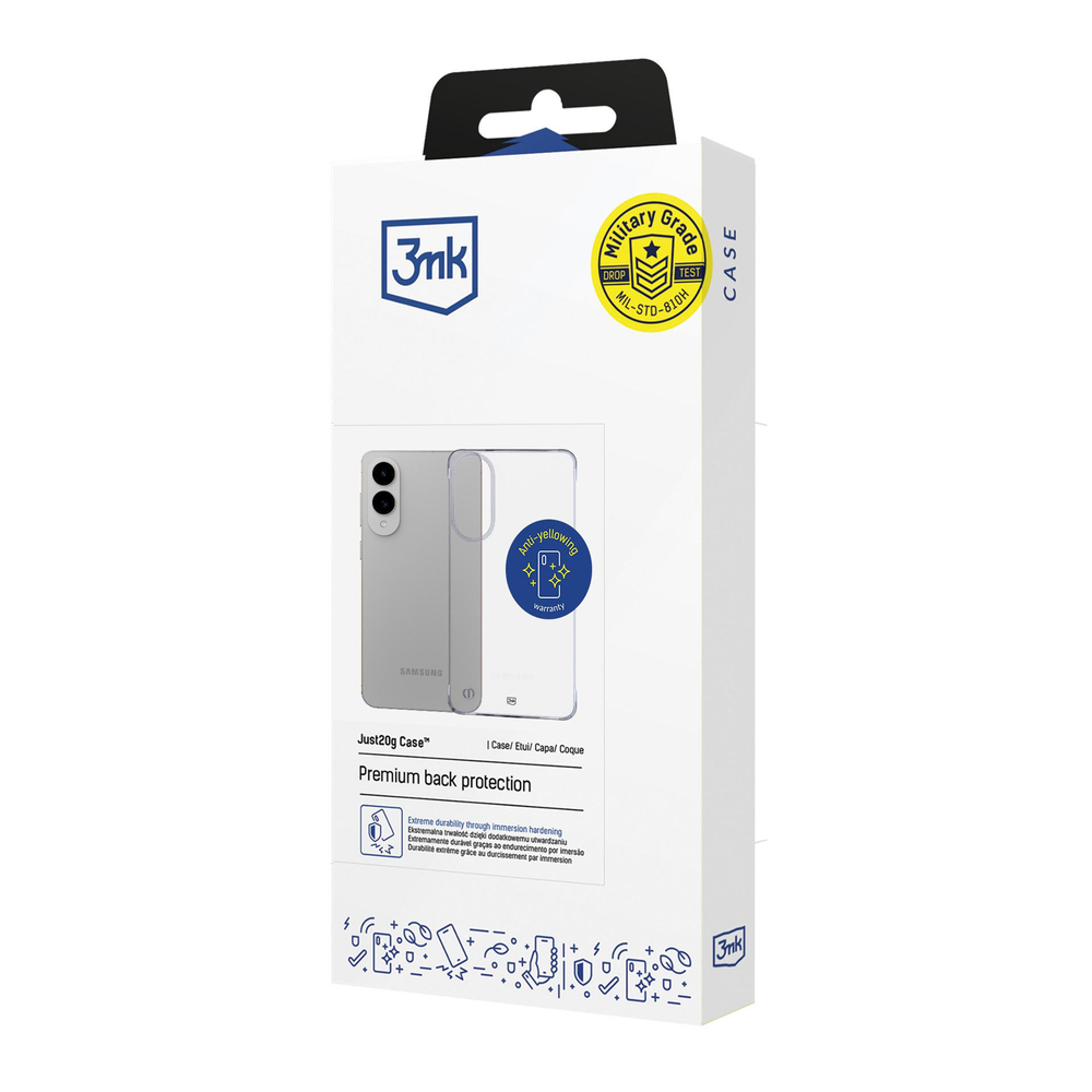 3mk Just20g Clear Case for Samsung Galaxy S25 Edge - Transparent