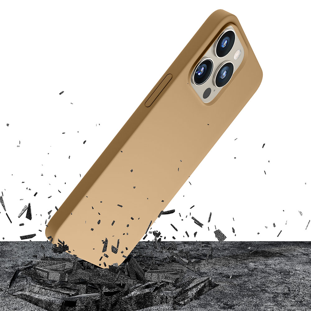 3mk Hardy Silicone MagPhone Case Cover iPhone 15 Pro Max - Gold