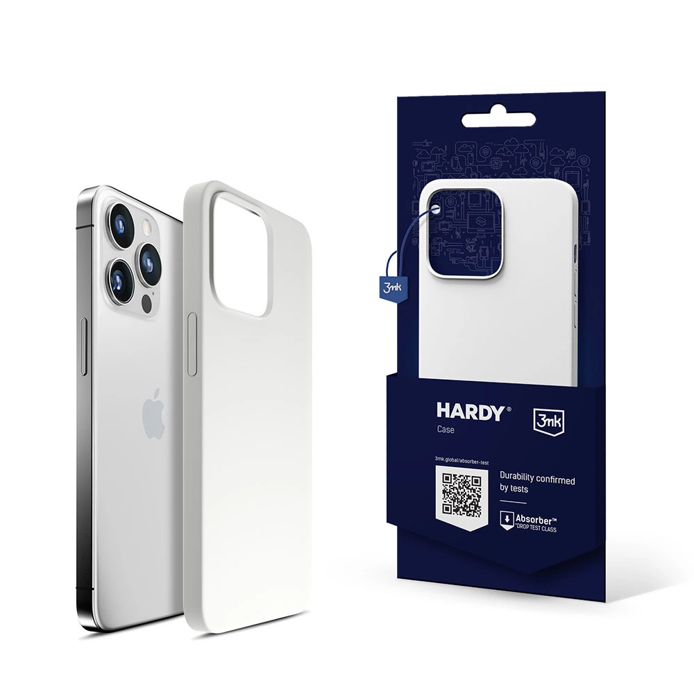 3mk Hardy Silicone MagPhone Case Cover iPhone 14 Pro Max - White