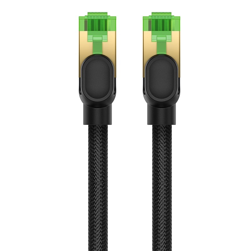 Baseus ātrais RJ45 Cat.8 40Gbps 20m pīts melns tīkla kabelis | Fast Cat. Network Cable. 8 Braided Black