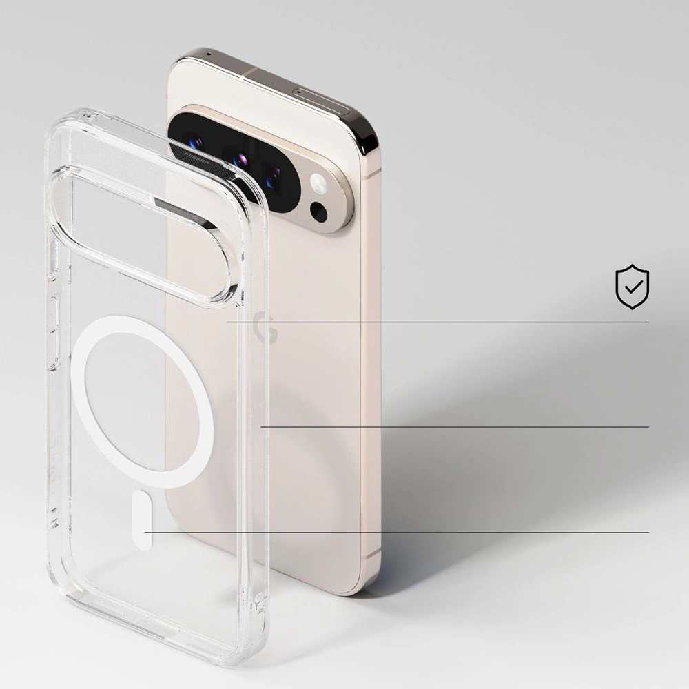 Google Pixel 10 Pro XL Ringke Fusion MagSafe Clear Case Cover, Clear