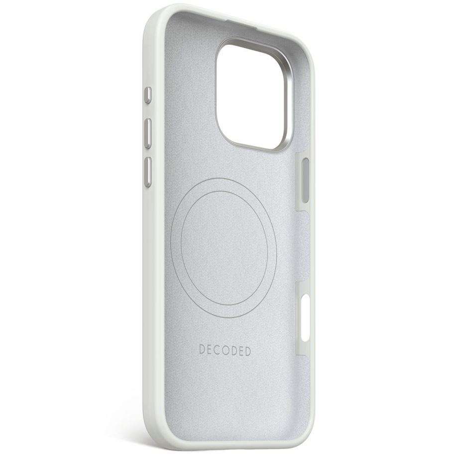 Decoded AntiMicrobial Silicone Backcover with MagSafe iPhone 16 Pro Max - Gray