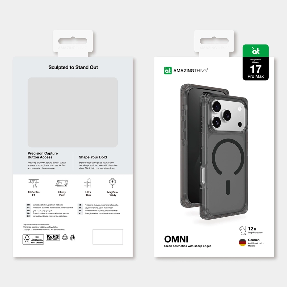 Amazingthing iPhone 17 Pro Case Omni MagSafe, Black