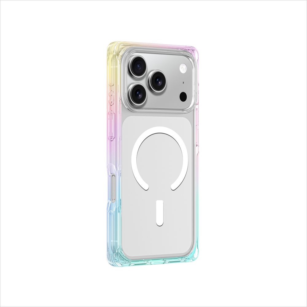 AmazingThing Omni Case for iPhone 17 Pro Max MagSafe, Transparent Rainbow