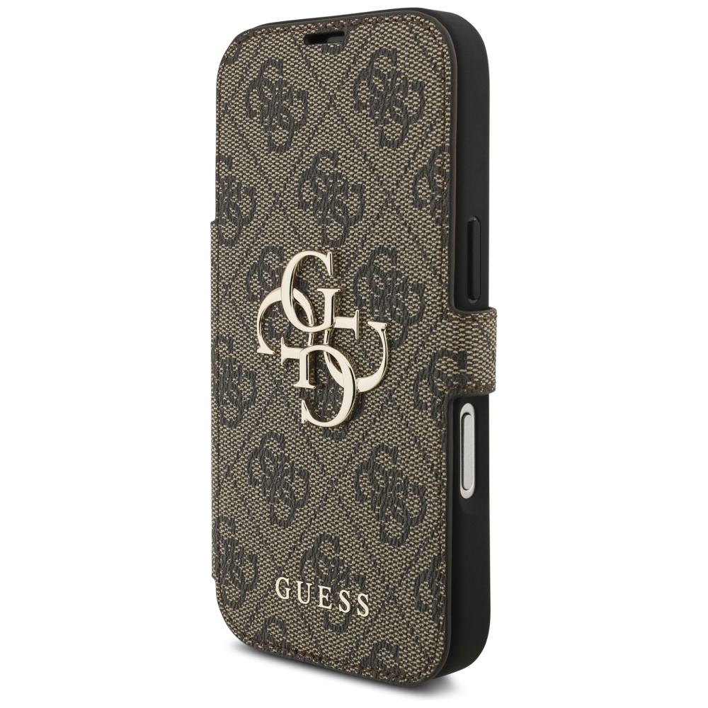 Guess Book 4G Metal Logo Phone Case Cover iPhone 17 Pro - Brown (0)