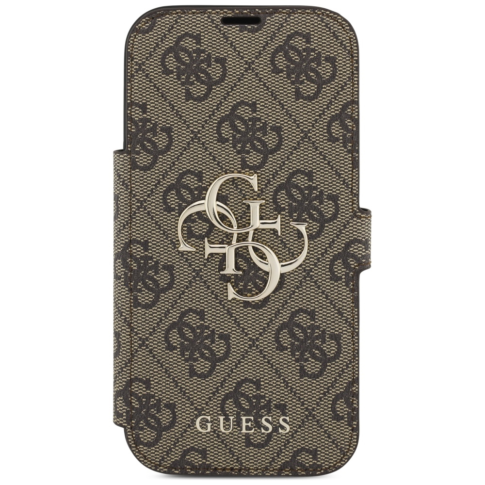 Guess Book 4G Metal Logo Phone Case Cover iPhone 17 Pro - Brown (1)