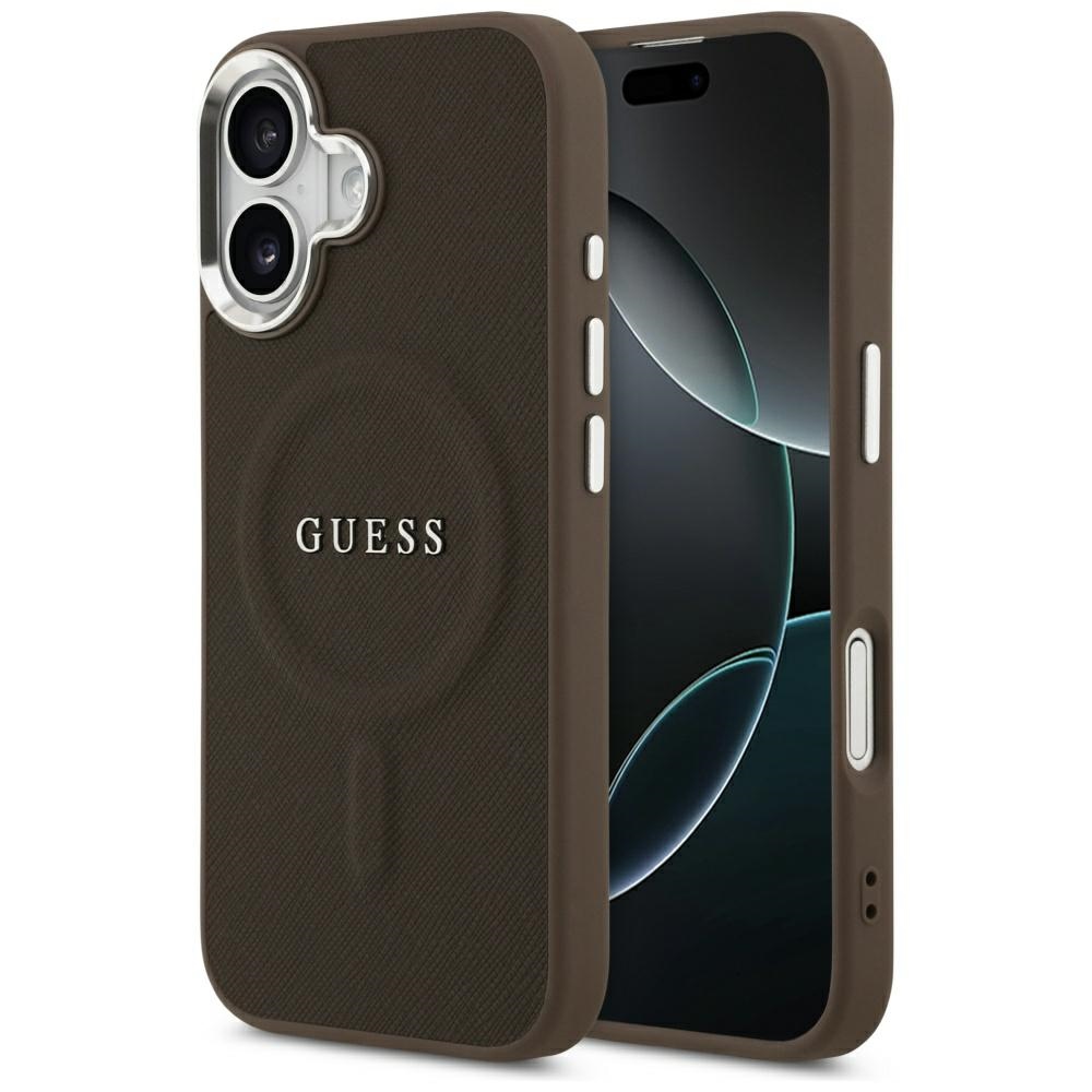 Guess Classic Logo MagSafe Phone Case Cover iPhone 17 - Brown