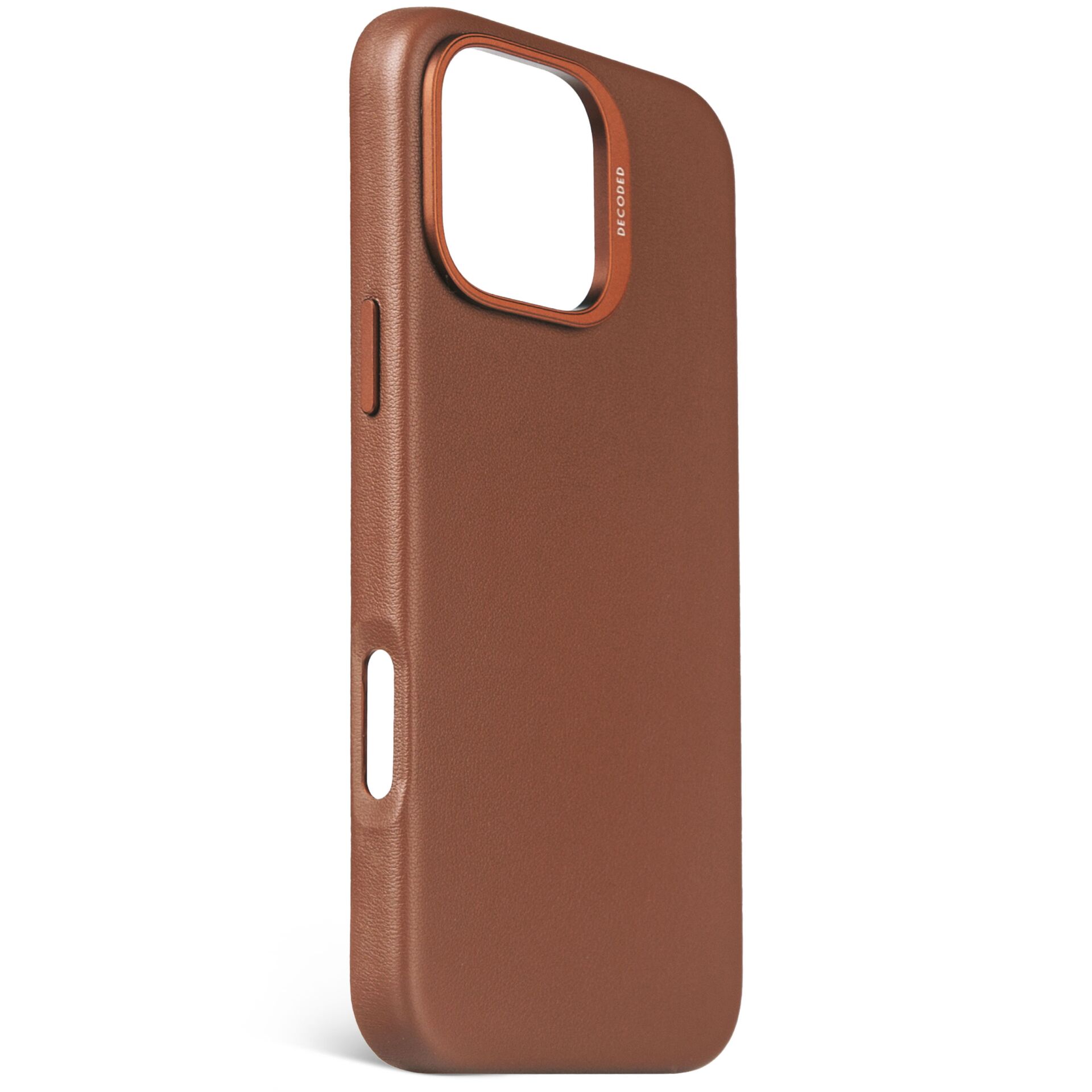 Decoded Leather Backcover Case for Apple iPhone 16 Pro Max, Brown