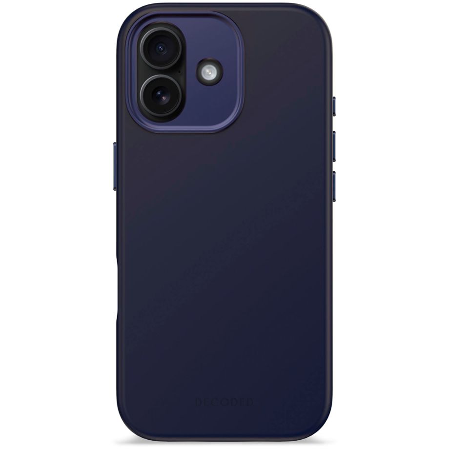 Decoded AntiMicrobial Silicone Backcover MagSafe Phone Case Cover iPhone 17 - navy blue