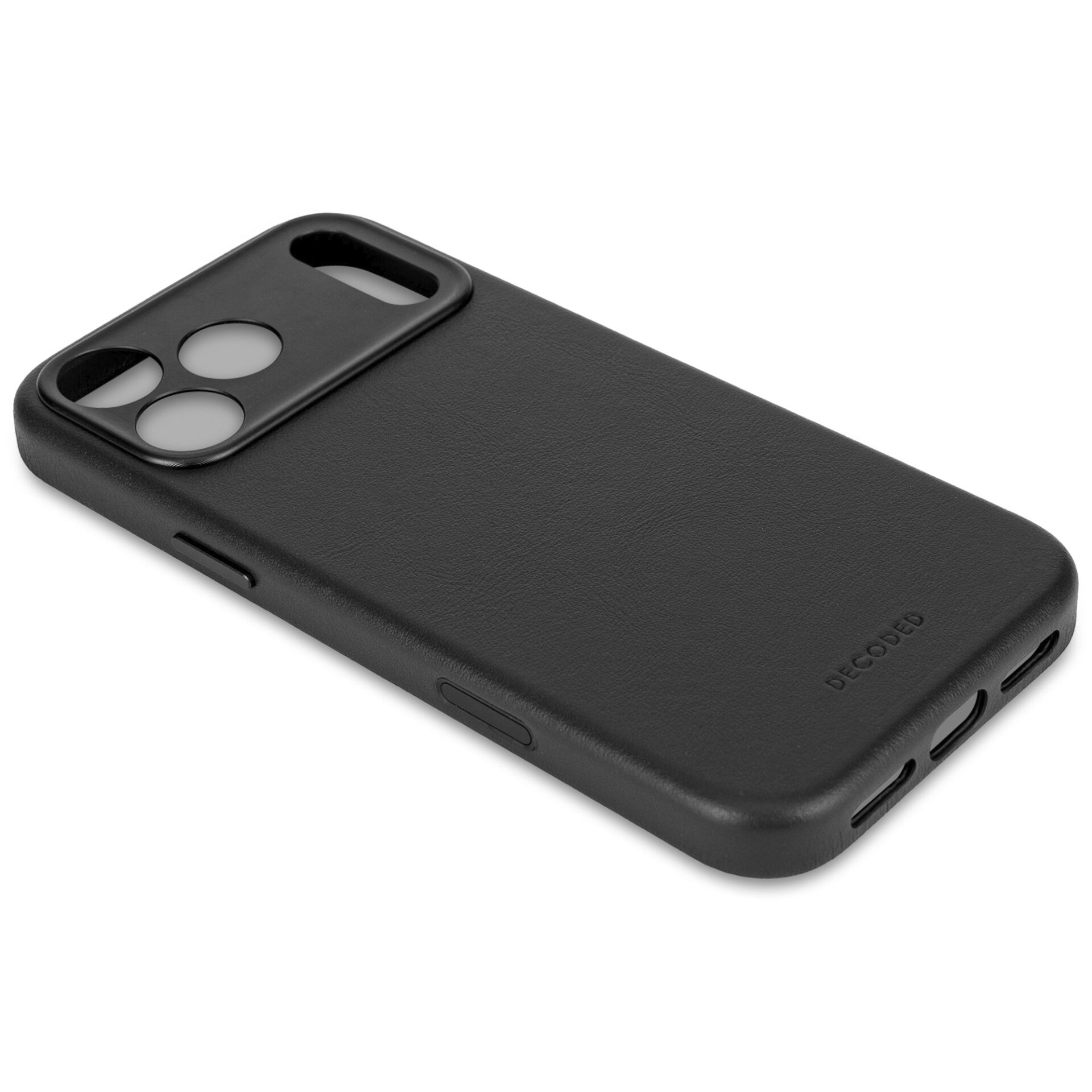 Decoded Leather MagSafe Case for iPhone 17 Pro, Black