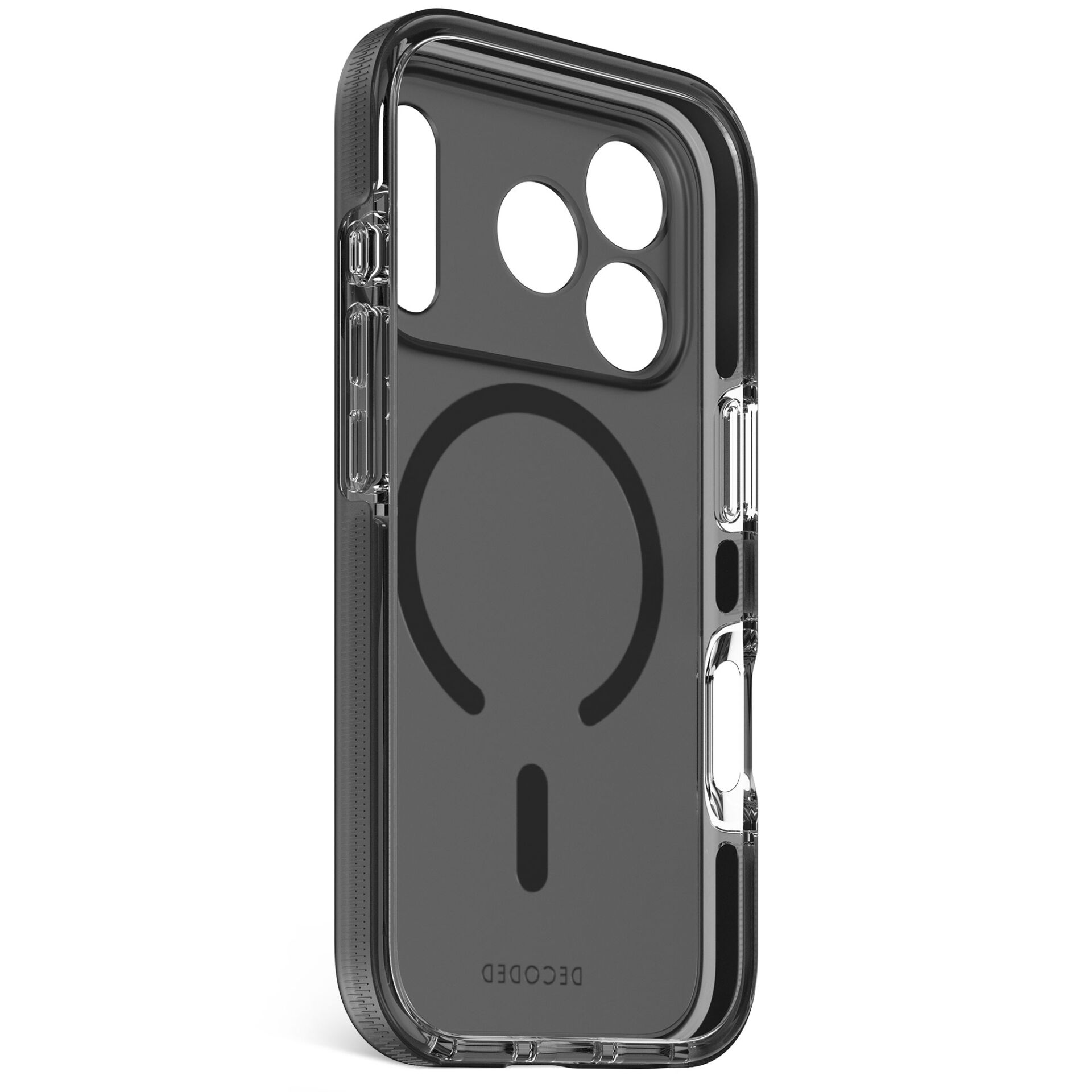 Decoded DropTec MagSafe Case for iPhone 17 Pro - Black/Transparent