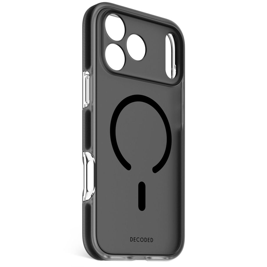 Decoded DropTec MagSafe Case for iPhone 17 Pro Max, Transparent/Black