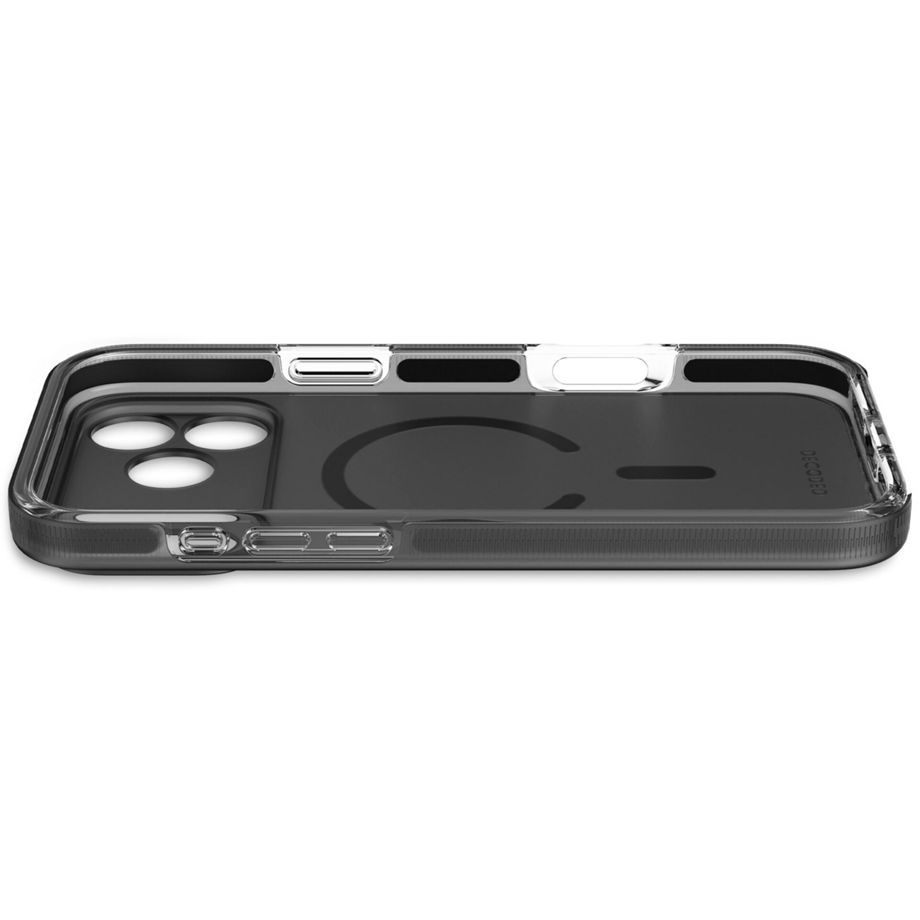 Decoded DropTec MagSafe Case for iPhone 17 Pro Max, Transparent/Black