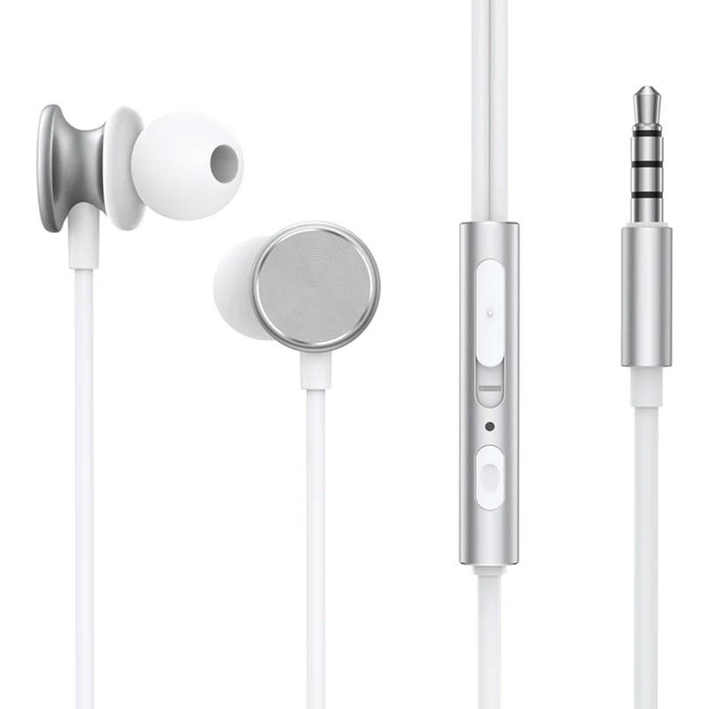 Joyroom Wired Series JR-EW03 wired in-ear headphones - silver