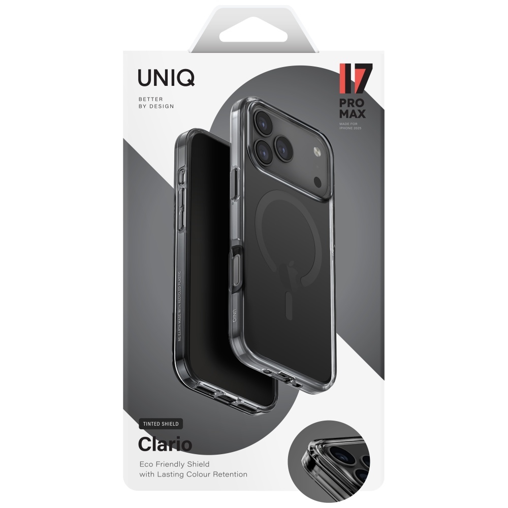 Uniq Clario Magclick Charging Phone Case Cover iPhone 17 Pro Max - Black (3)
