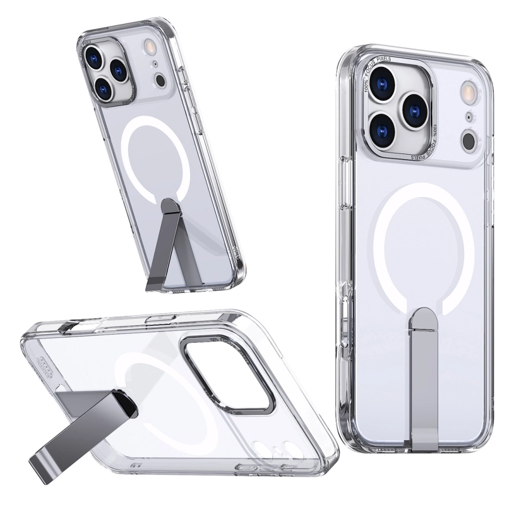 Samsung Galaxy S25 FE Case Hybrid Armor X with Stand & MagSafe, Transparent