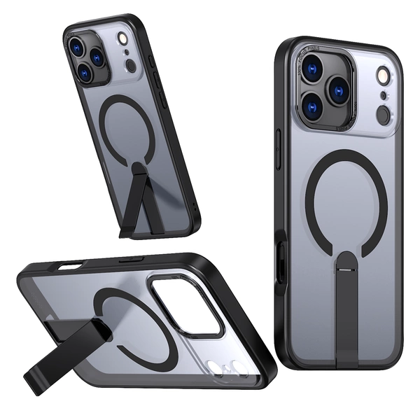 Чехол Hybrid Armor X для Samsung Galaxy S25 FE с подставкой и MagSafe, черный