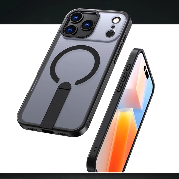 Чехол Hybrid Armor X для Samsung Galaxy S25 FE с подставкой и MagSafe, черный
