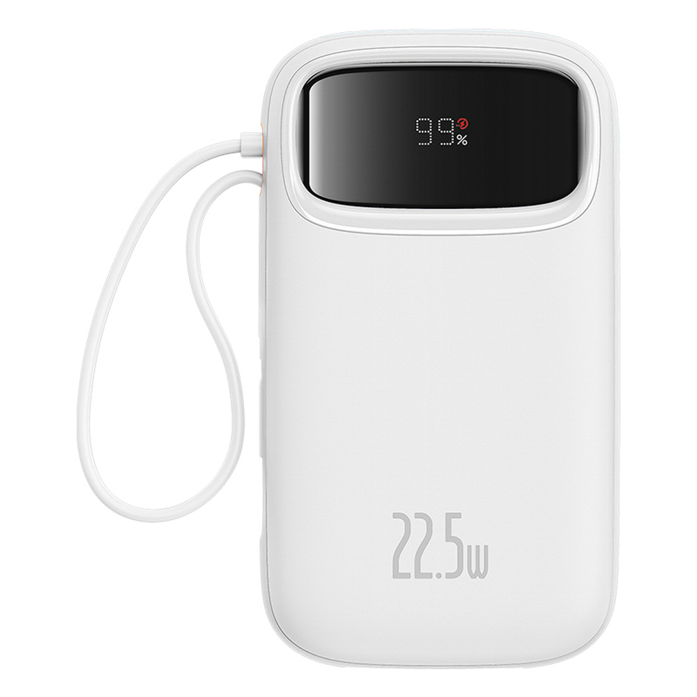 Baseus Qpow2 20000mAh 22,5W пауэрбанк с двумя встроенными кабелями и...