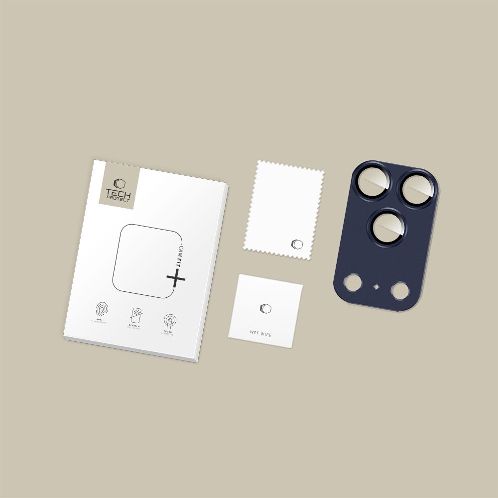 Tech-Protect Camfull Fit+ Camera Lens Glass iPhone 17 Pro - Navy Blue (2)