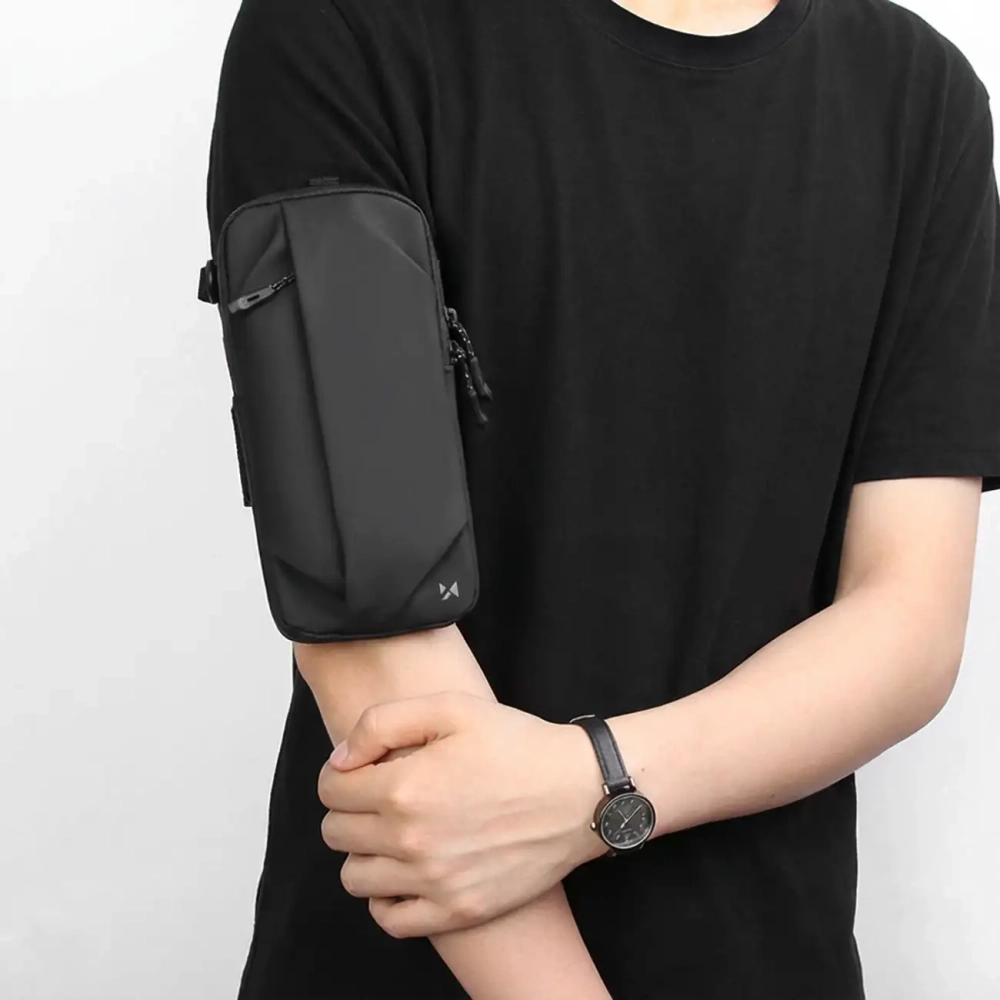 Wozinsky WSDB-B armband phone bag running - black