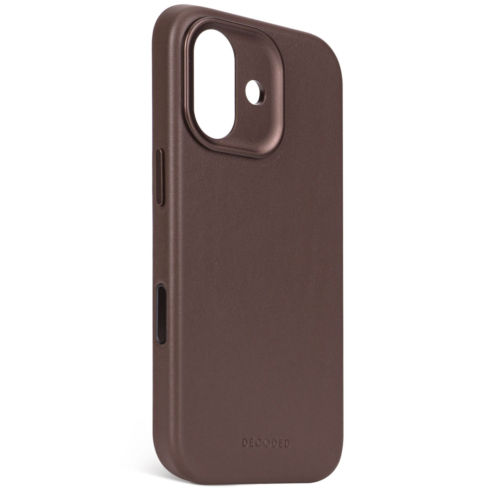 Decoded Leather Backcover with MagSafe for iPhone 17, Brown