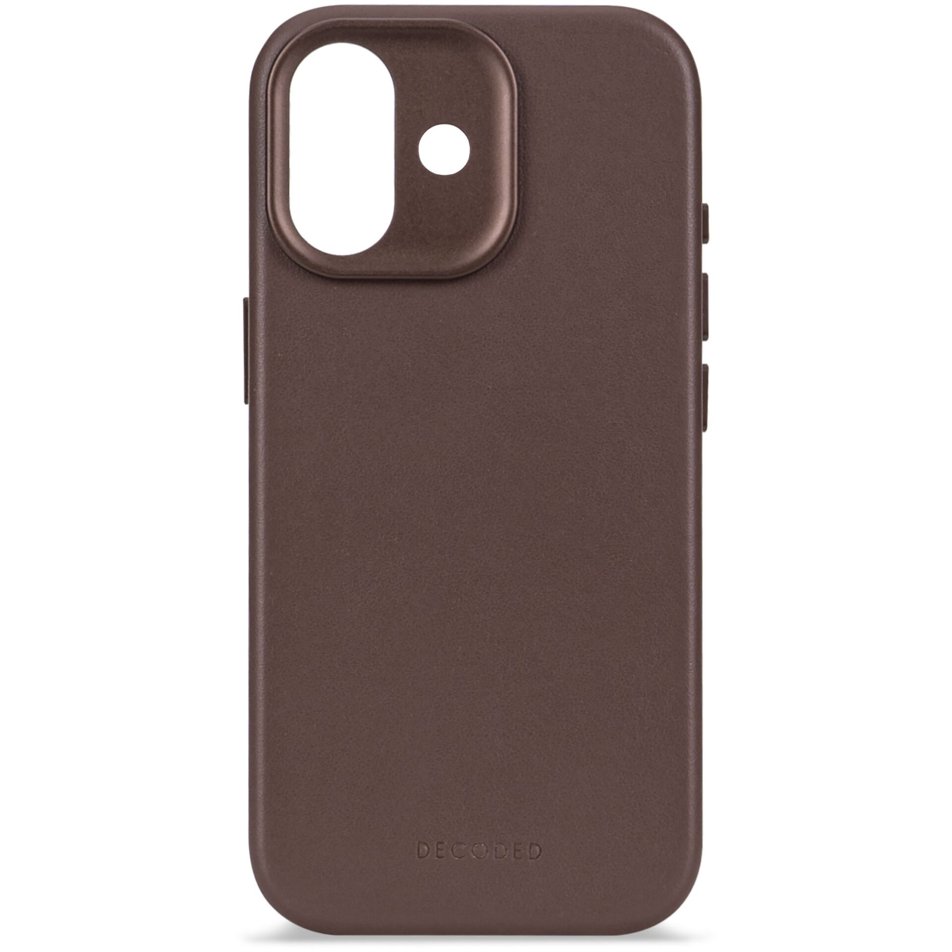 Decoded Leather Backcover with MagSafe for iPhone 17, Brown