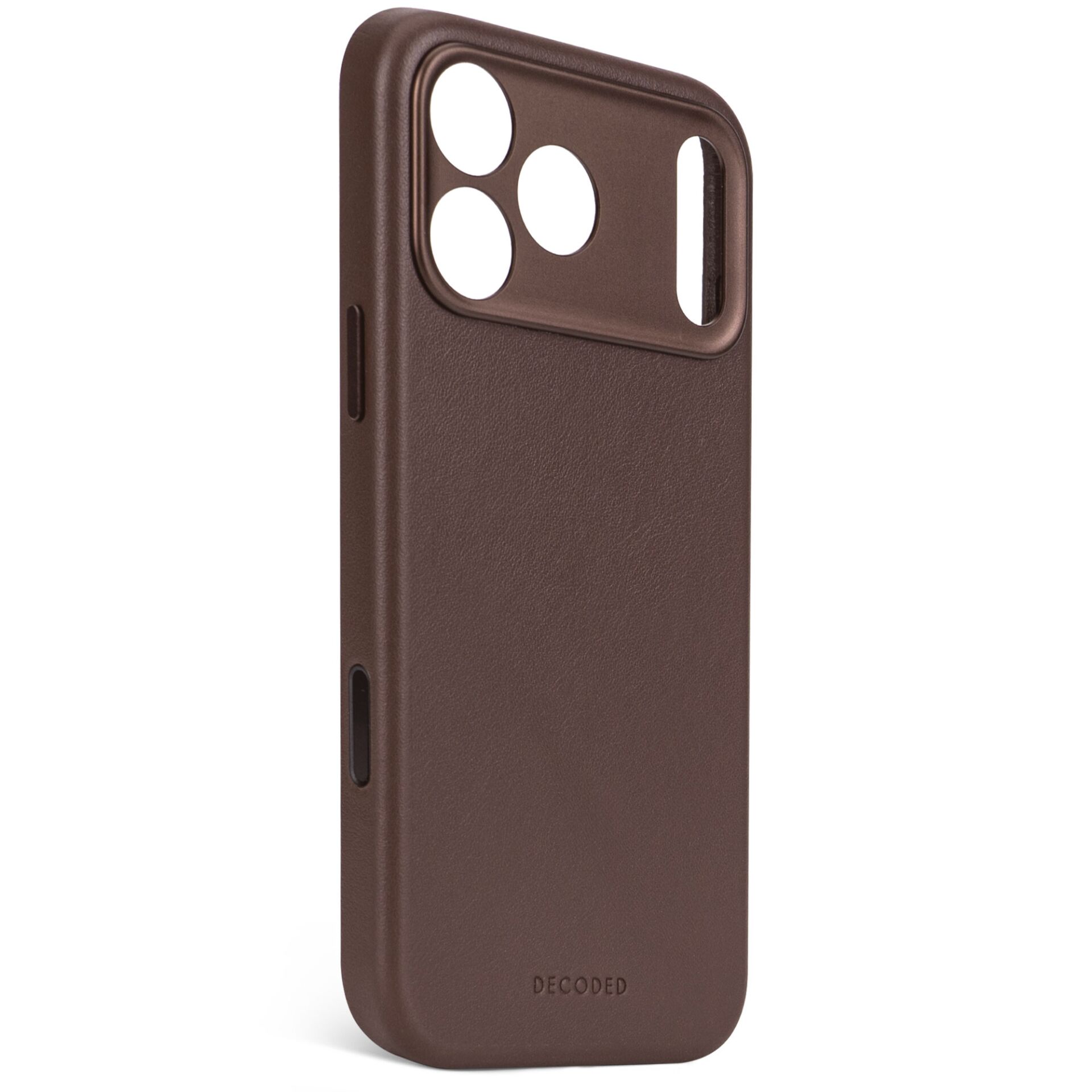 Decoded Leather Backcover Case with MagSafe for iPhone 17 Pro, Brown