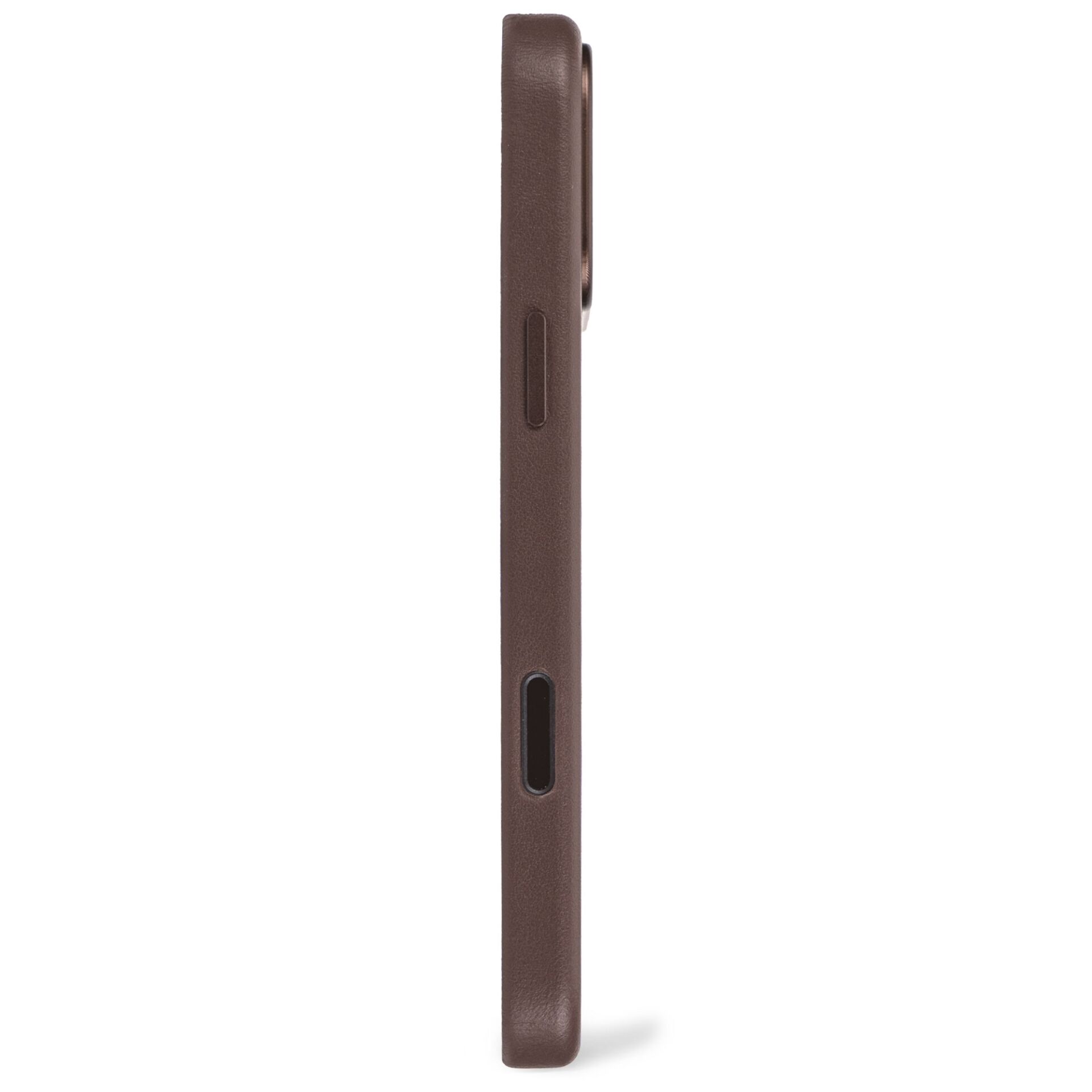 Decoded Leather Backcover Case with MagSafe for iPhone 17 Pro Max, Brown