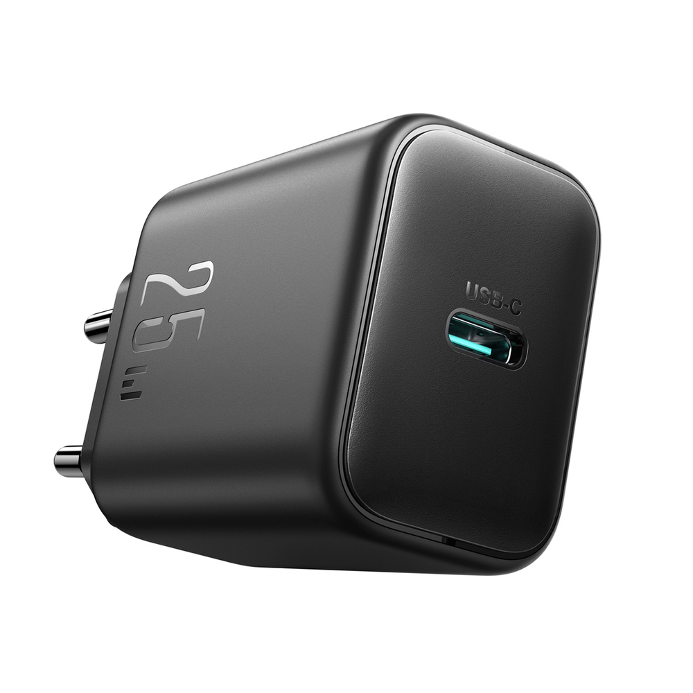 Joyroom JR-TCF23 network charger USB-C 25W SFC / PPS / PD - black + USB-C / USB-C cable 1m