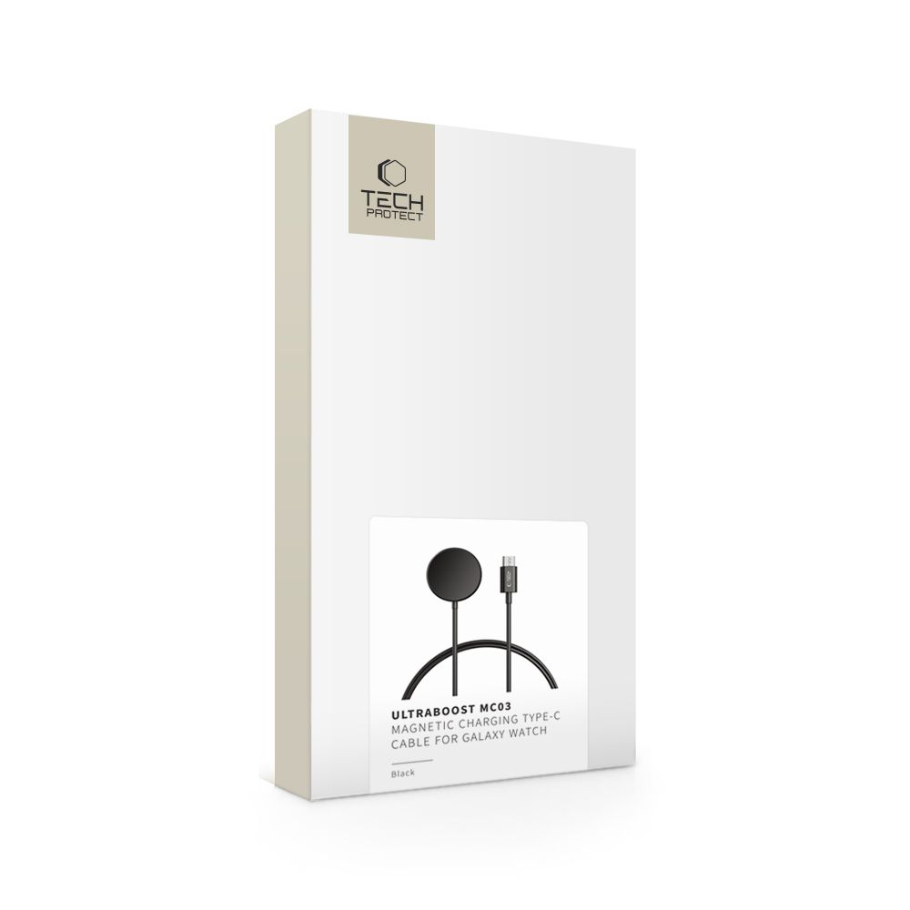 Tech-Protect MC03 UltraBoost Inductive Charger Samsung Galaxy Watch USB-C 100cm - Black (1)