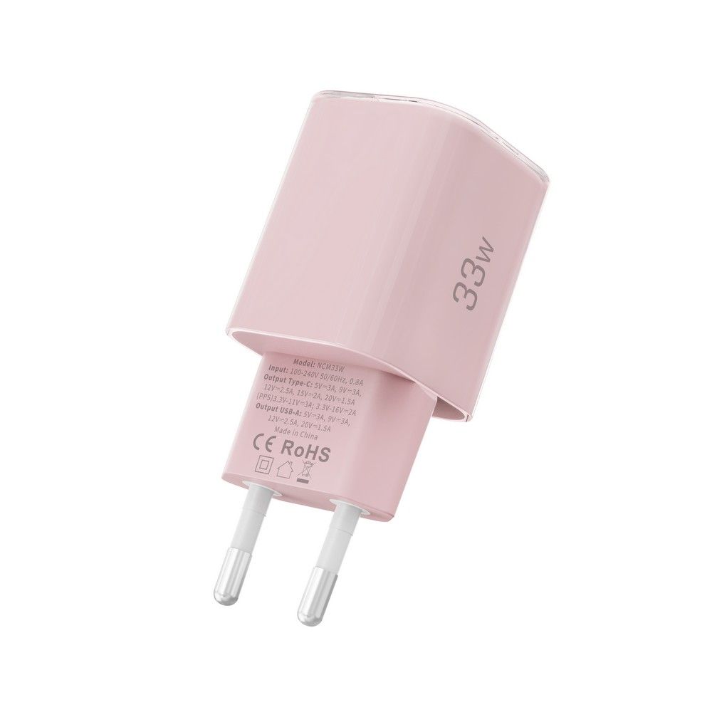 Tech-Protect NCM33W 2-port PD33W/QC3.0 wall charger - pink (2)