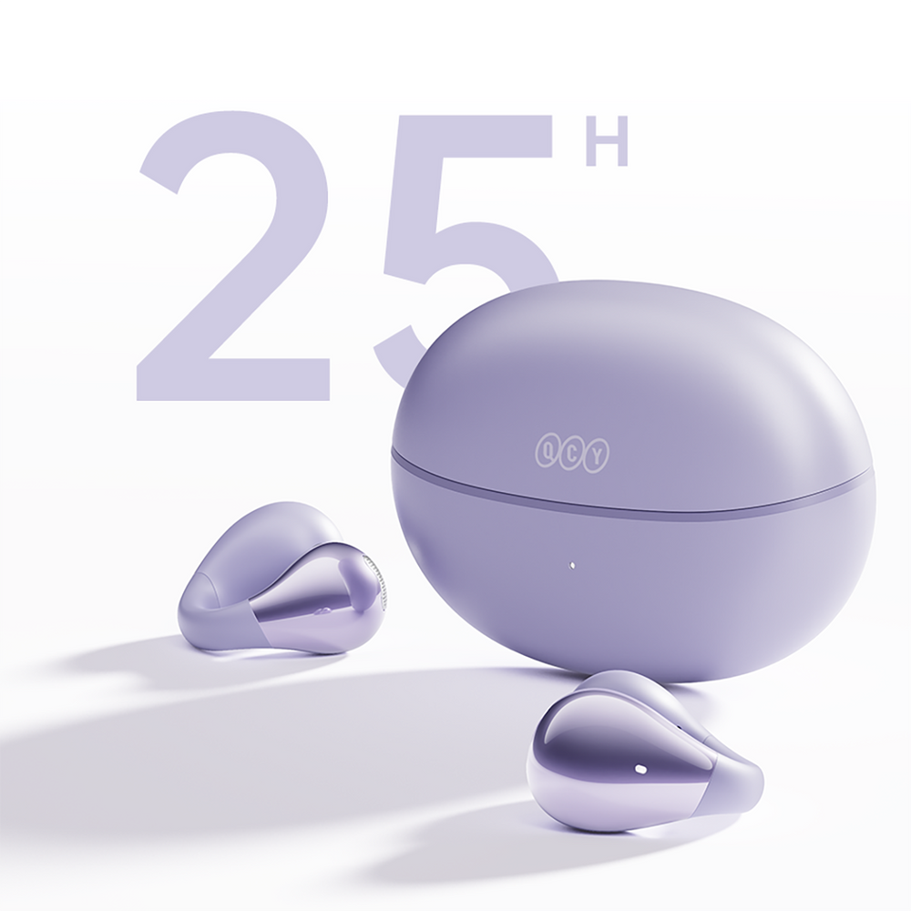 QCY Crossky C30 OWS Clip-On Earphones Bluetooth 5.4 - Purple