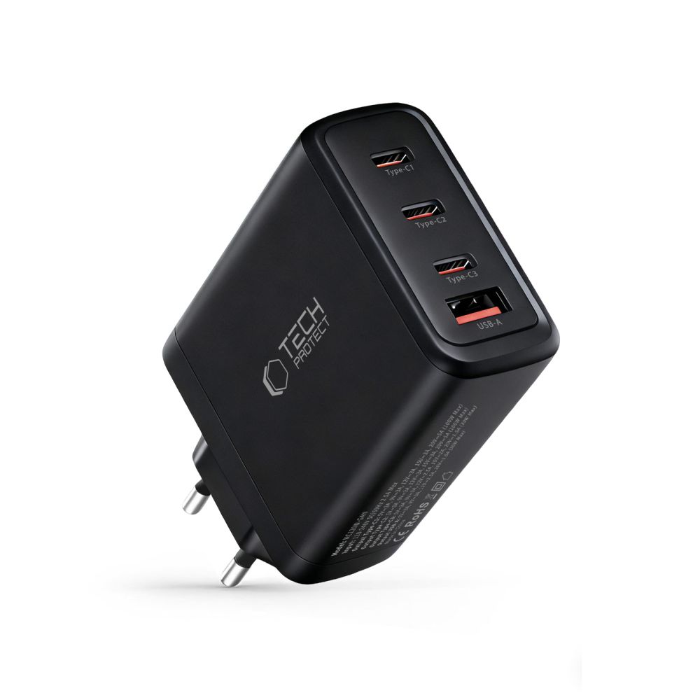 Tech-Protect NC120W-GAN 4-Port 120W Wall Charger - Black (0)