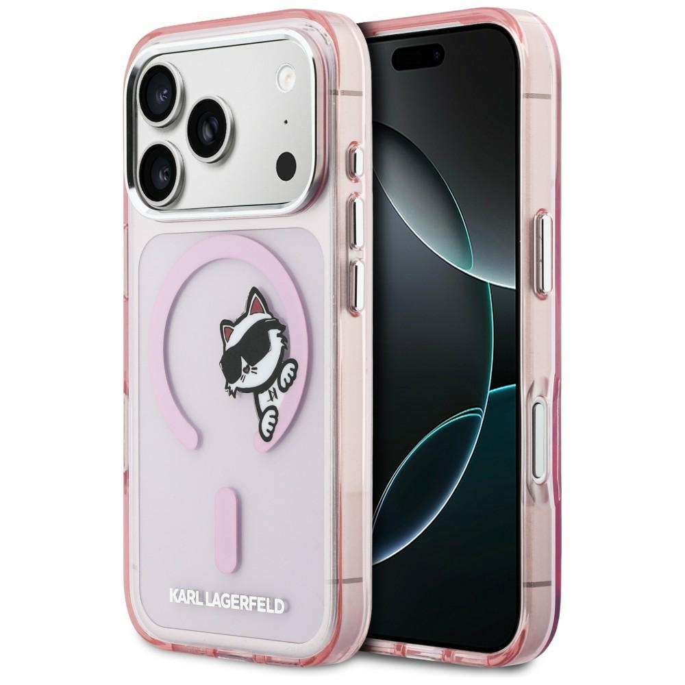 Karl Lagerfeld IML Peekaboo MagSafe Phone Case Cover iPhone 17 Pro - Pink