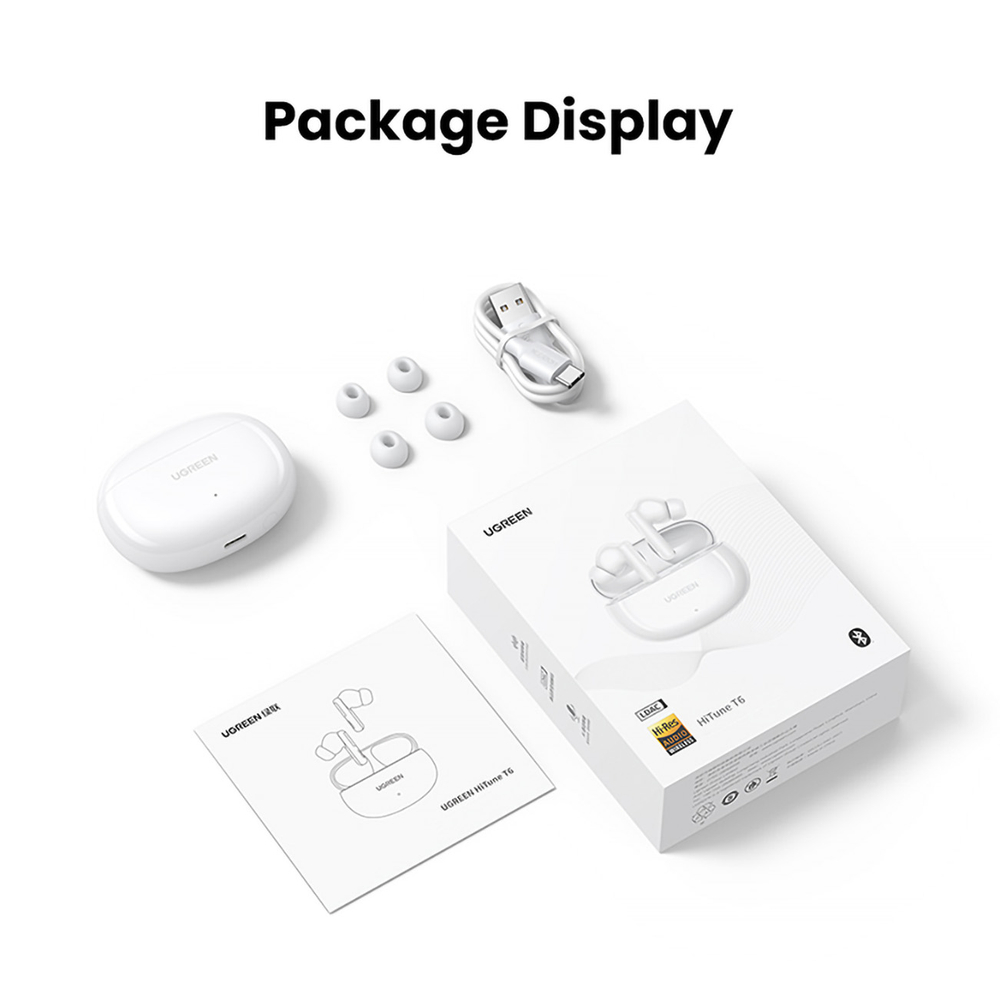 Wireless Headphones Ugreen HiTune T6 ANC White