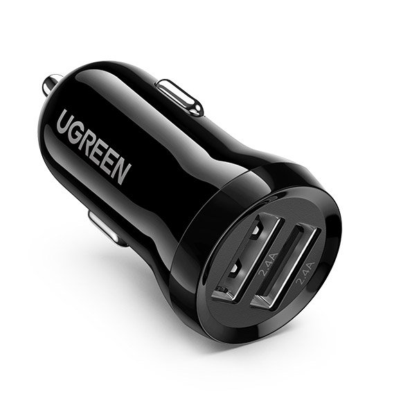 Dual USB Car Charger Ugreen 50875 24W 4.8A Black